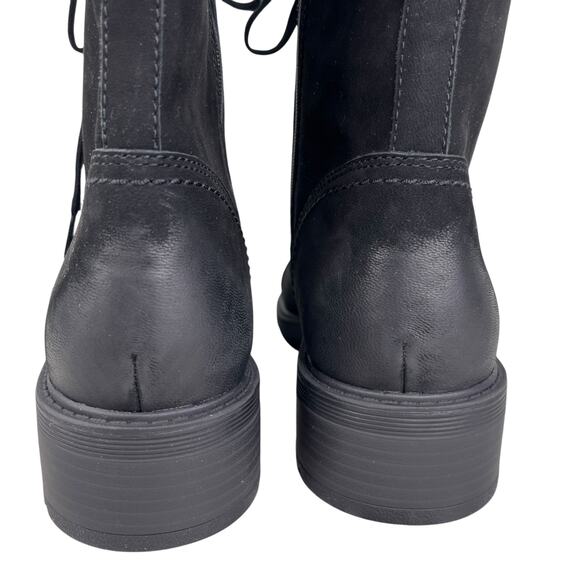 Clarks Hearth Maye Black Nubuck Lace Up Boot 11 New - Picture 3 of 16